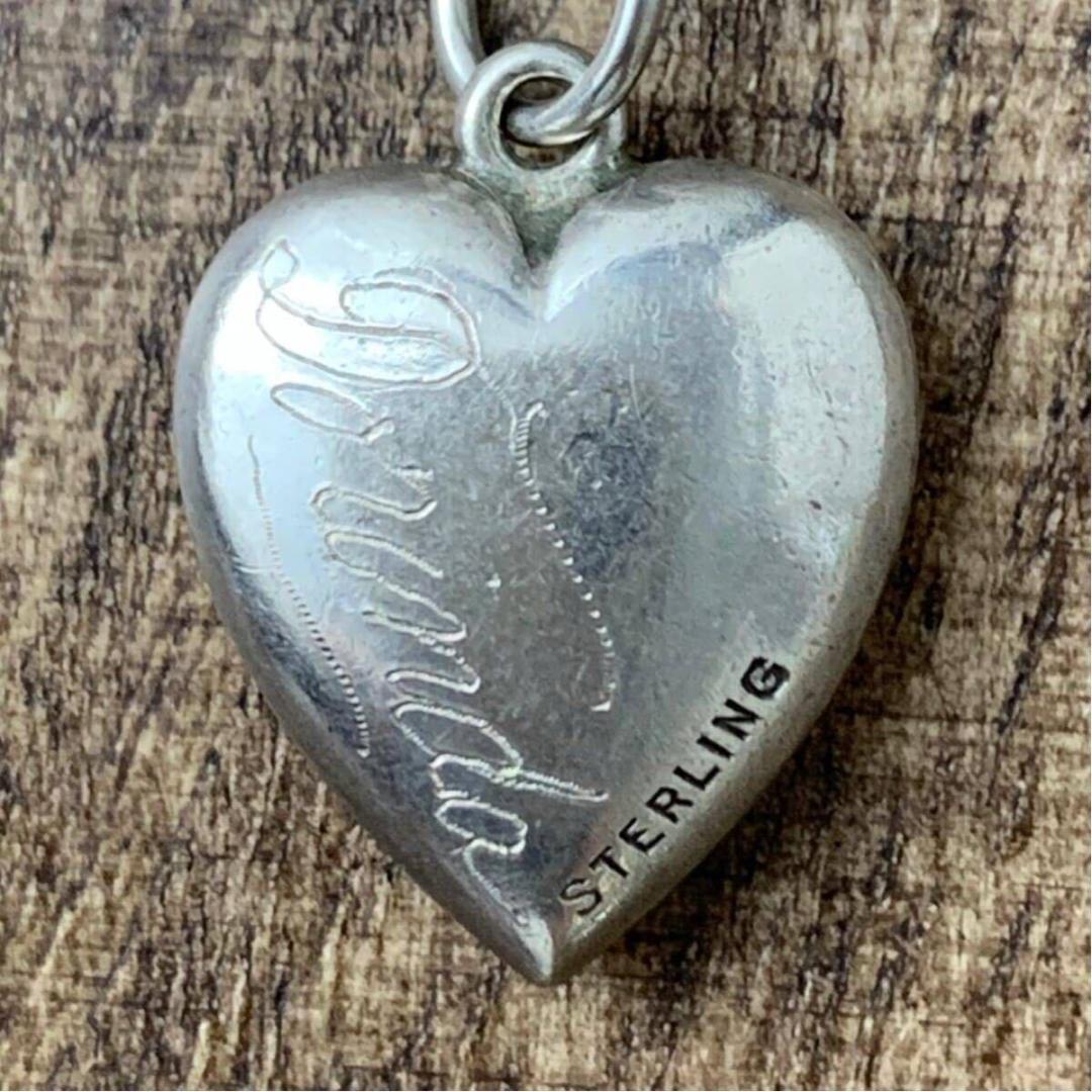 40s スウィートハートジュエリーフラワー シルバー ヴィンテージ