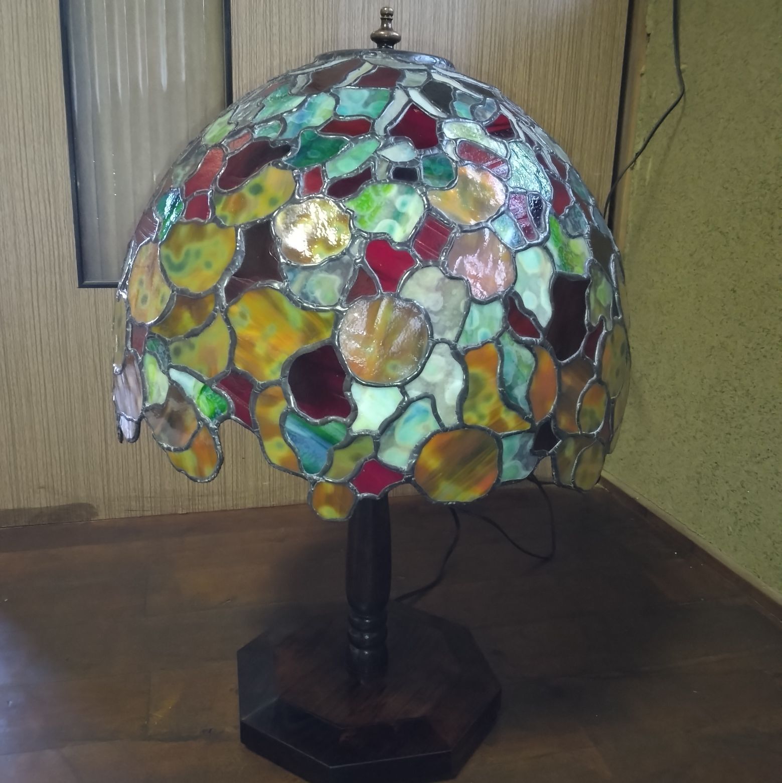 ステンドグラス ランプ ティファニーレプリカ 紫陽花 - YAMADORI-SG'S