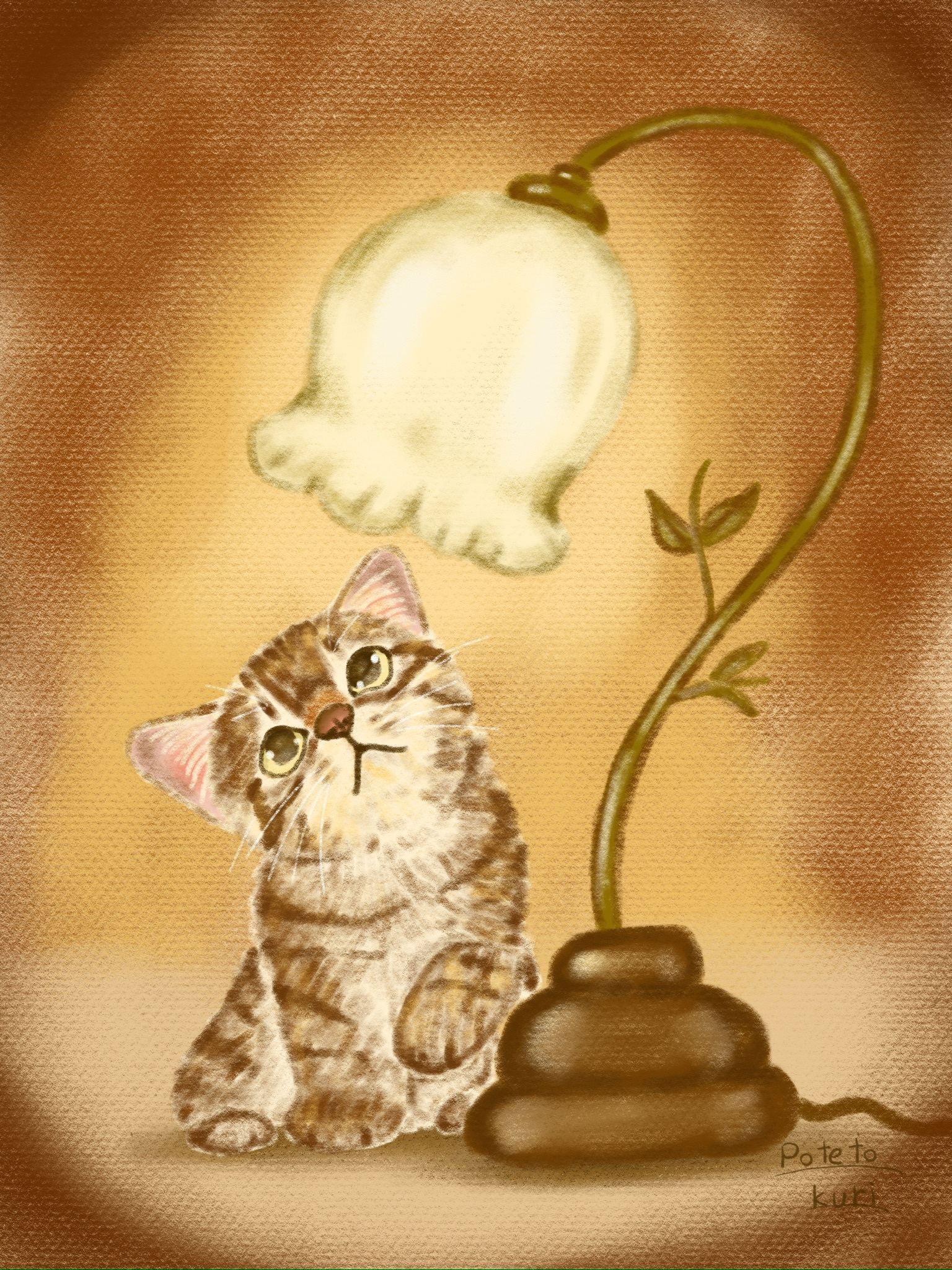 原画】シャム猫とイチゴパフェ - 猫絵専門店みーこ屋 | minne byGMO