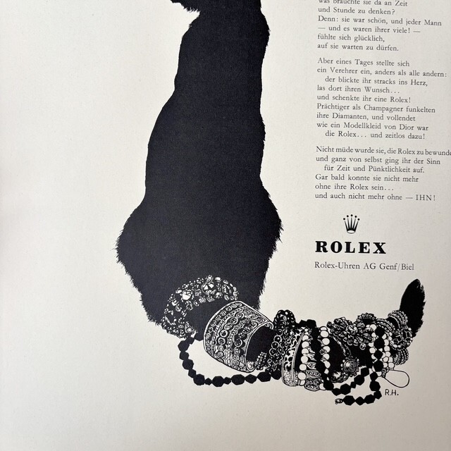 入手困難！1959 広告＞Rolex ロレックス ポスター ヴィンテージ アート
