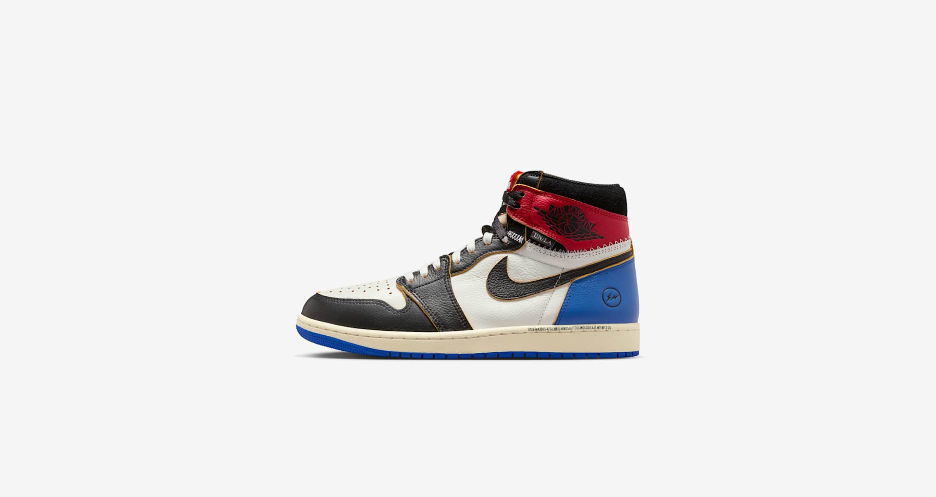 Air Jordan 1 x Union x Fragment 'Black and Varsity Red' (IO7847