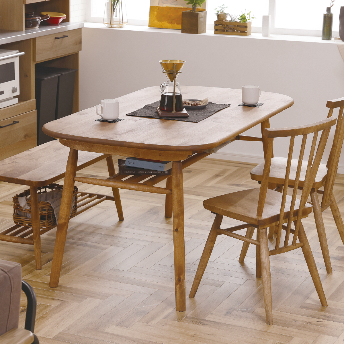 ロジー 円形 ダイニングテーブル