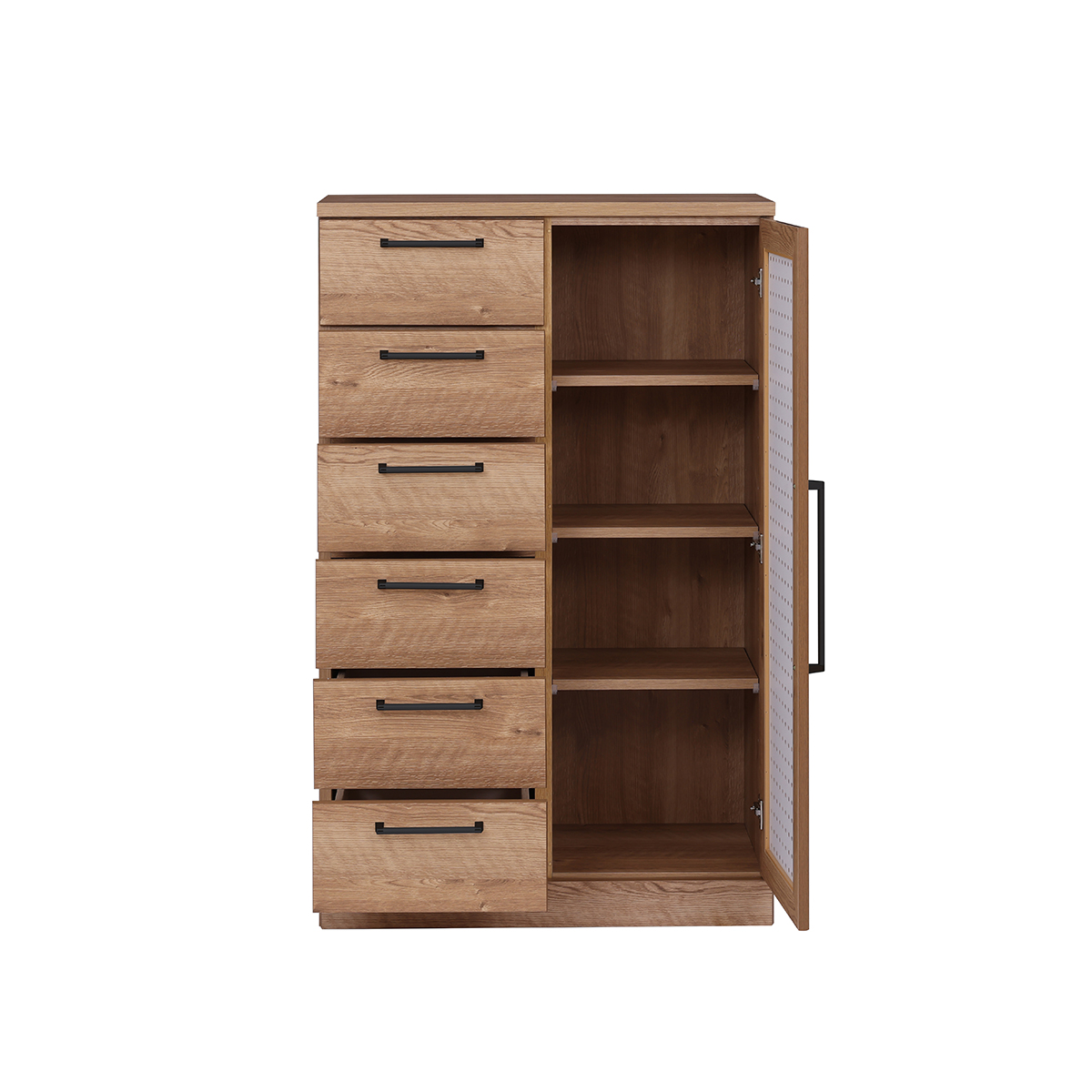 120Lキャビネット ﾌｧｰｽﾄ (OAK/WH) ｜家具・インテリア通販の関家具【公式】