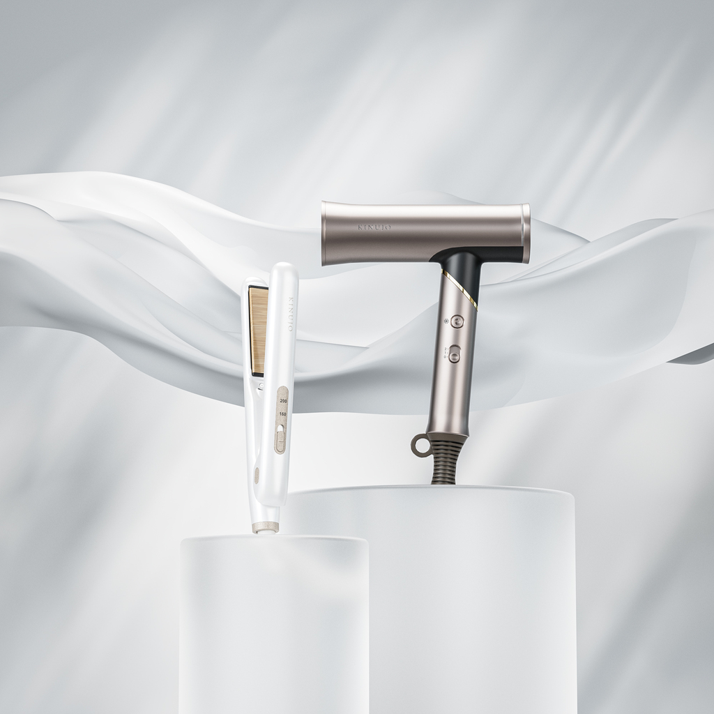 KINUJO】新ミニアイロン＆海外対応に進化した新ドライヤーで、どこに