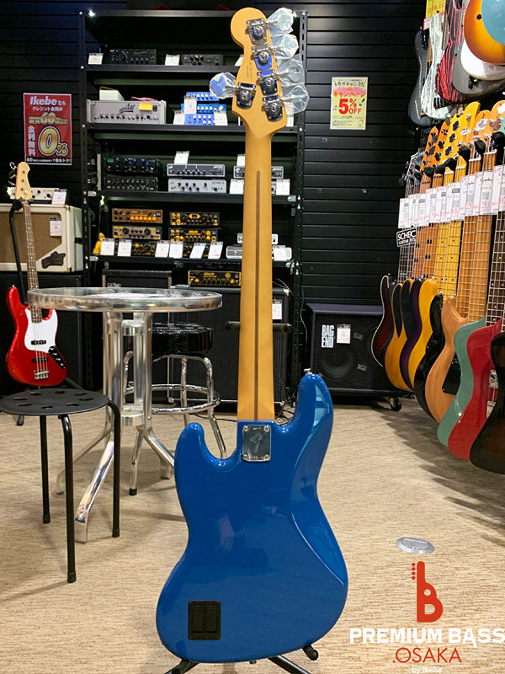 Fender MEX Player II Modified Active Jazz Bass V (Electric Blue