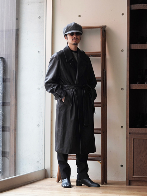 LEATHER DOUBLE BREASTED COAT | YOKE(ヨーク) / アウター コート