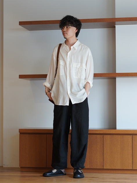 ROLL UP SOFT CUPRO SHIRT | PORTER CLASSIC(ポータークラシック