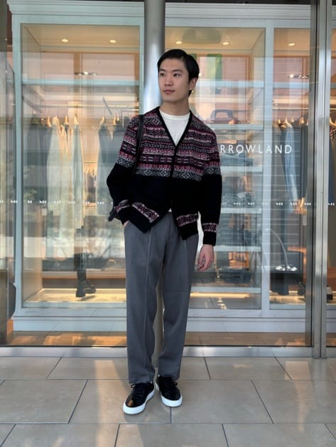 TOOMRROWLAND tricot ナイロンモヘヤウール フェアアイルジャガード