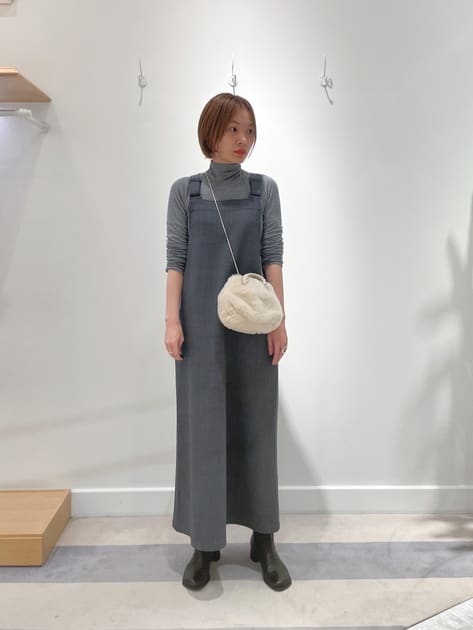 ウールギャバジン ジャンパースカート｜トゥモローランド 公式通販