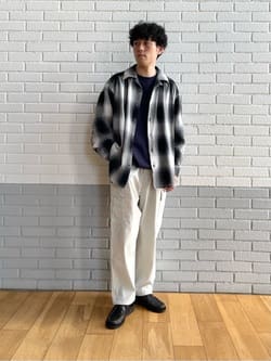 AiE＞オンブレ ペインター シャツ