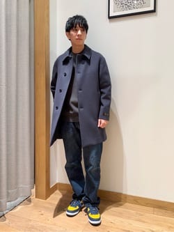 スーパー120 メルトン バルカラー コート