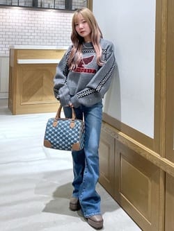 MOUSSY | HONDA JACQUARD ニットトップス (ニット ) |SHEL'TTER WEBSTORE