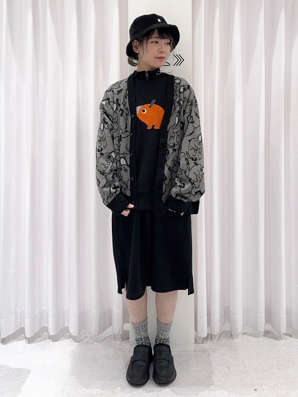 ポチタ パターン｜ジャカードカーディガン｜ユニセックス｜グラニフ