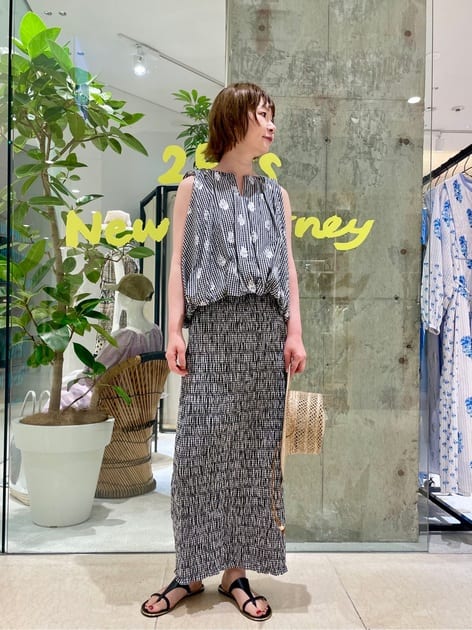 Poplin Foil Print Balloon Top | Pasand by ne Quittez pas | パサン