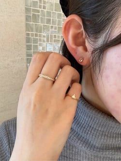 星の王子さま」コレクション K18YG ダイヤモンド ピンキーリング