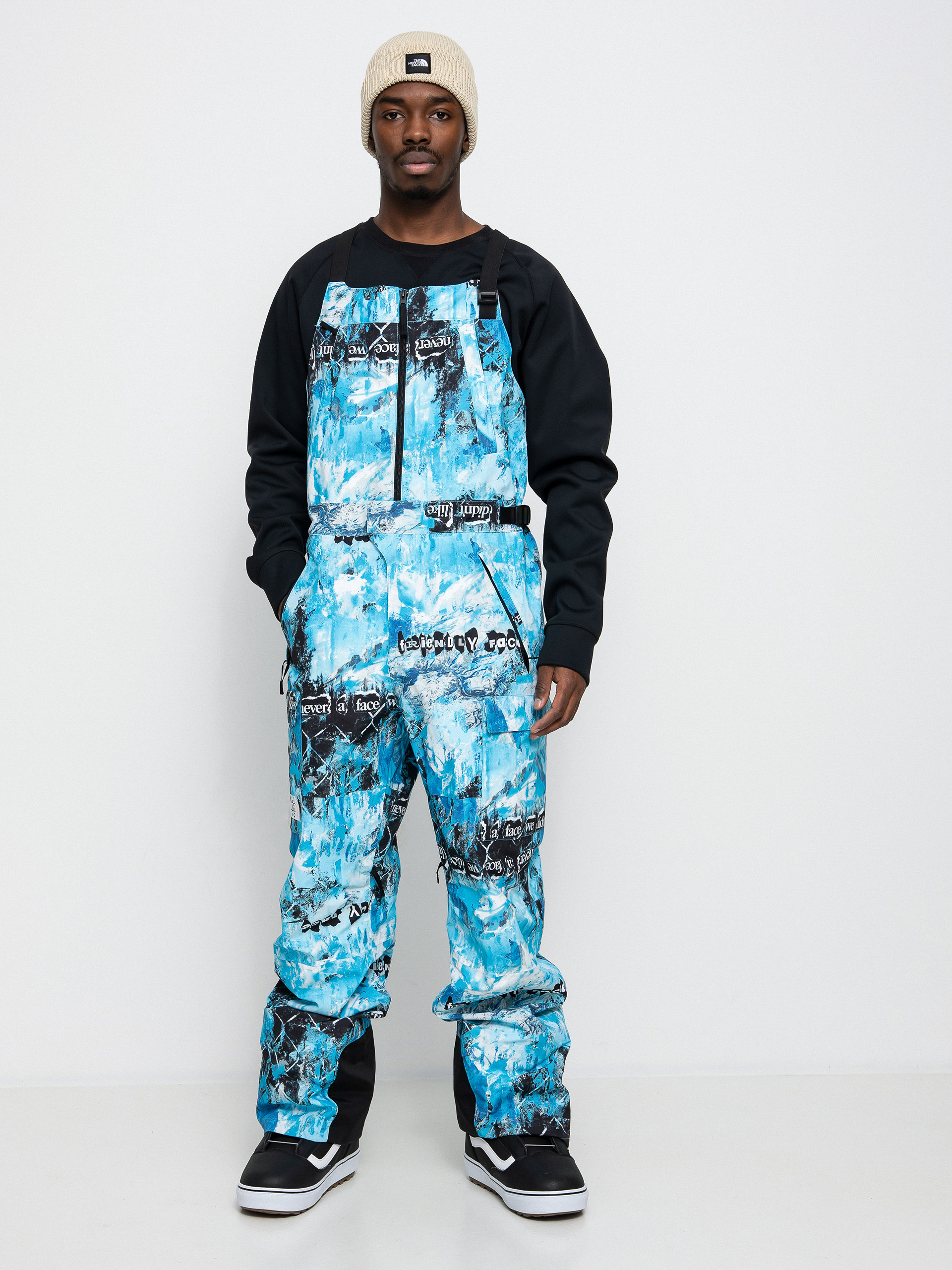 The North Face Printed Dragline Bib Snowboard pants - multicolor