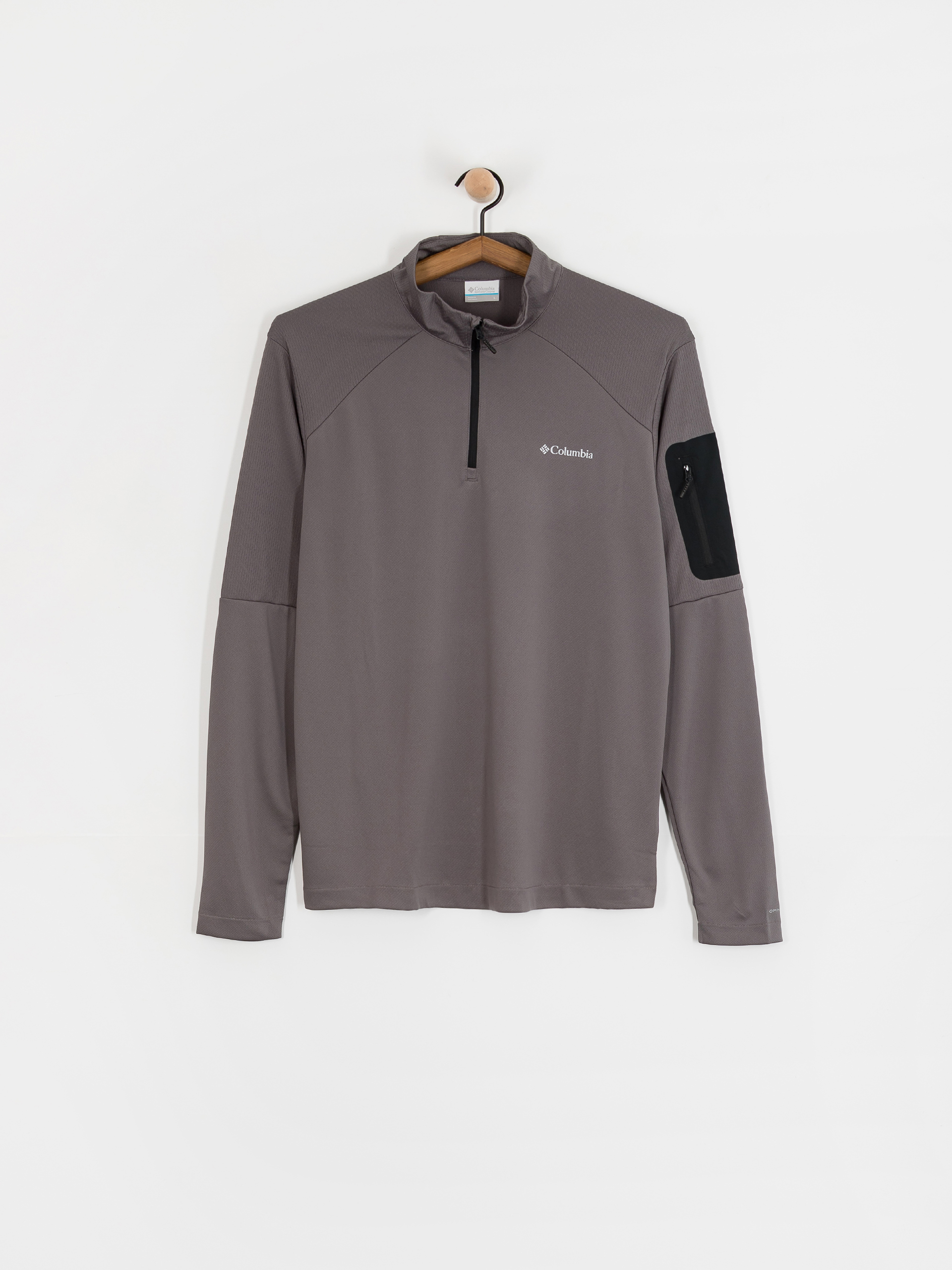 Columbia Fleece Tech Knit 1/4 Zip - grey (city grey/blac)
