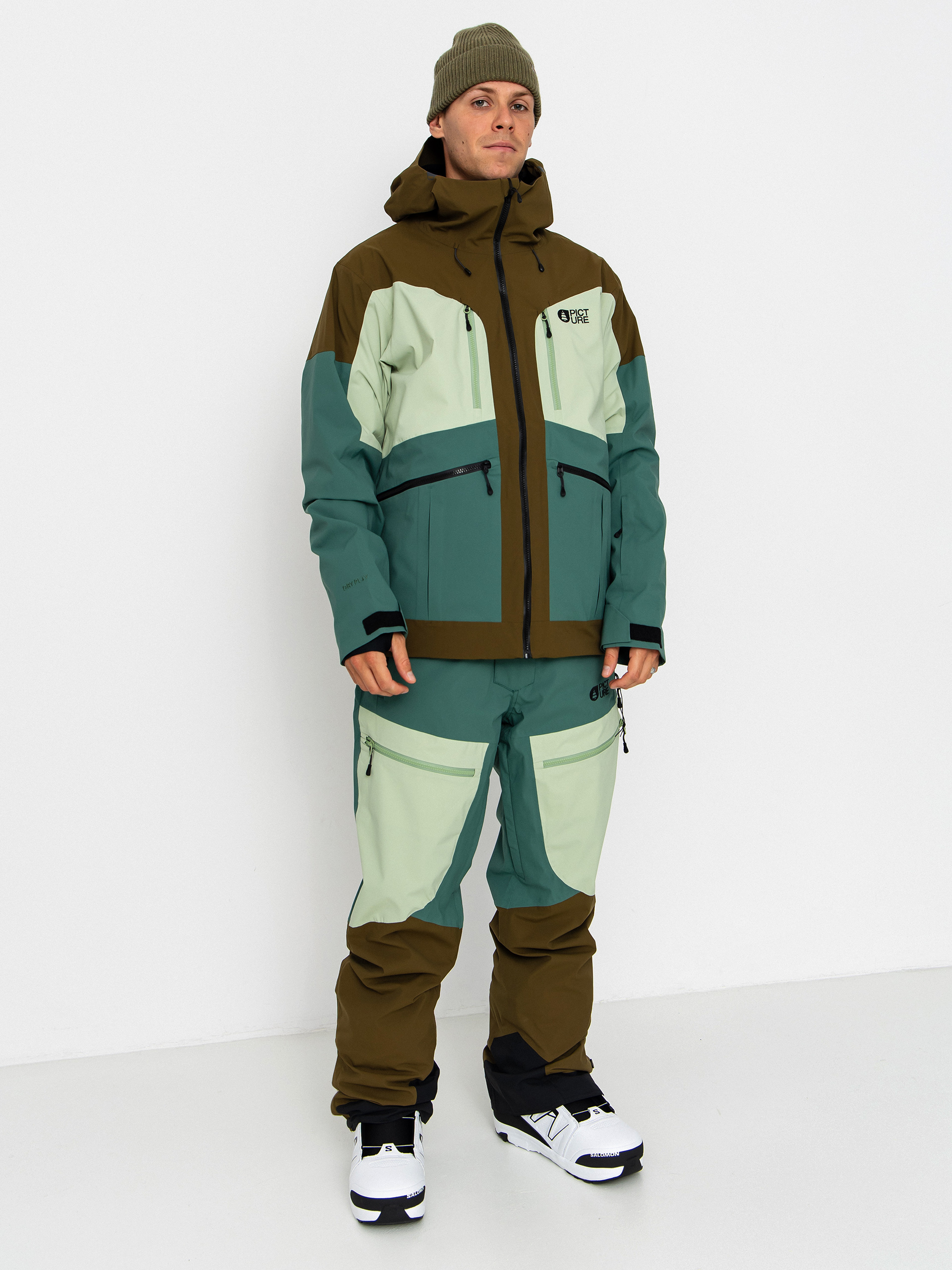 Burton Ak Gore Tex Cyclic Snowboard jacket - green (victor camo)