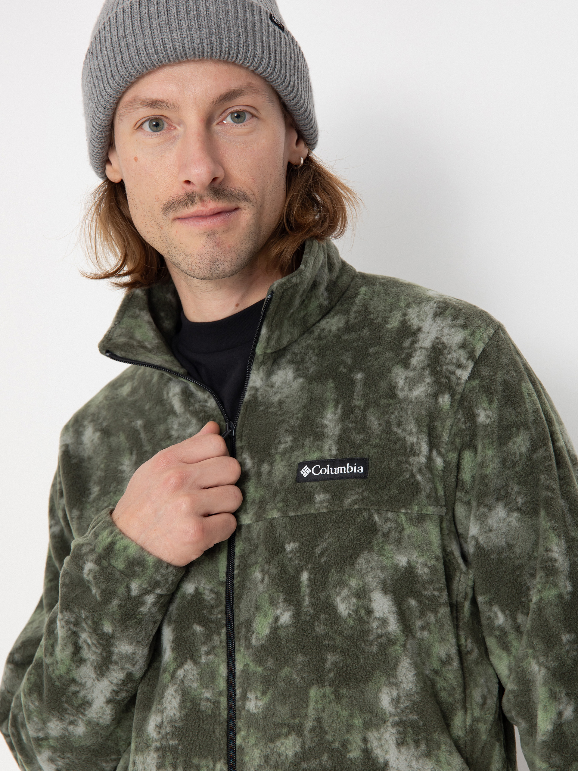 Columbia Jacket Steens Mountain Printed - green (greenscape timb)