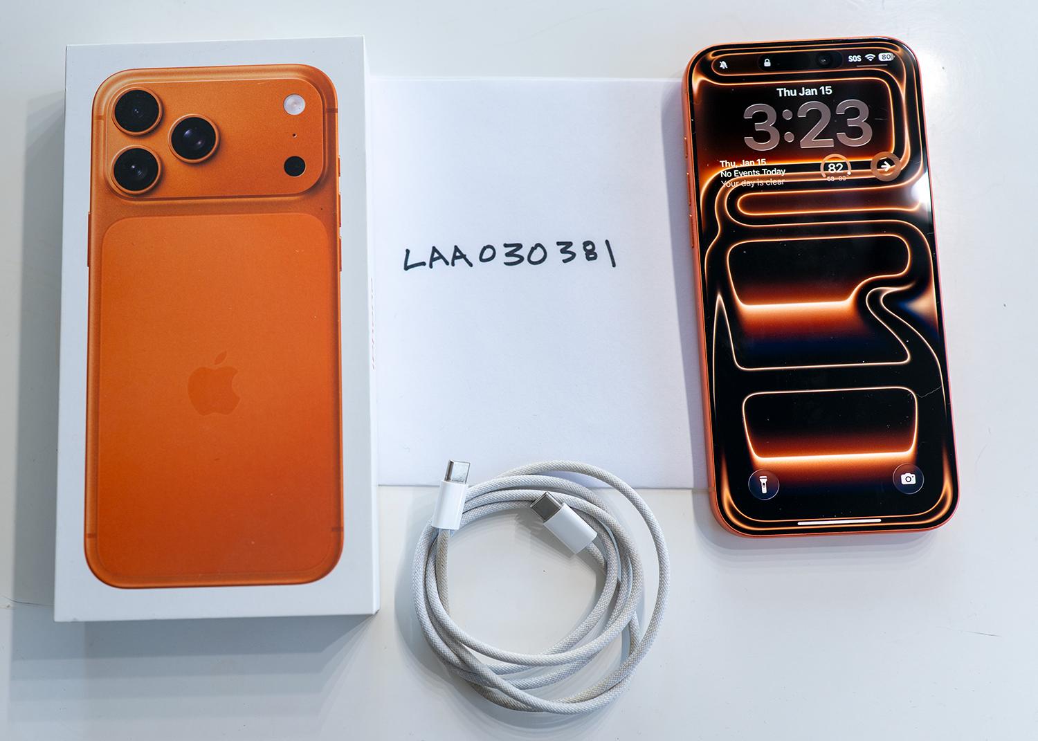 Apple iPhone 17 Pro Max - Unlocked, 256GB, Cosmic Orange, A3257