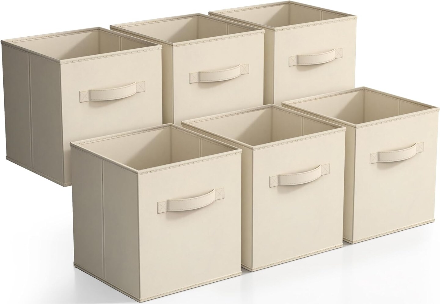 Sorbus Fabric Collapsible Cube Storage Bins Set (6 Pack), Color