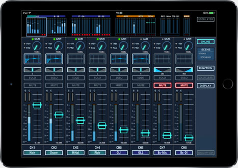 Roland Pro A/V - M-200i Remote | M-200i Remote iPad App