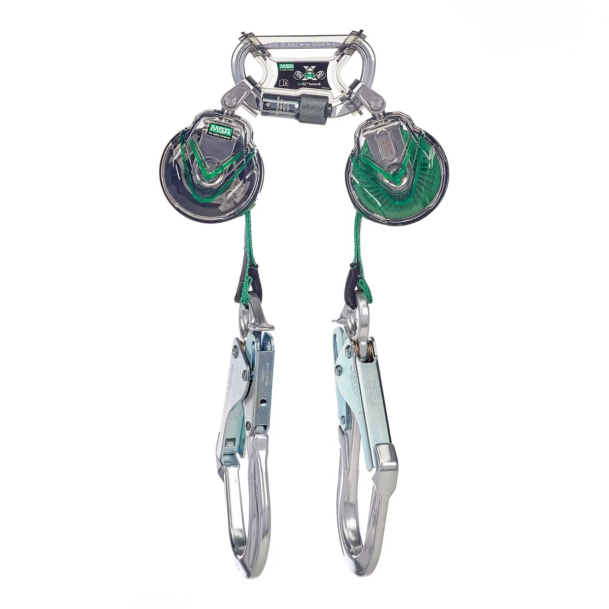 MSA V-TEC Mini PFL, 6' (1.8m), Twin-Leg, AL36CL Snaphooks - 63111-00A