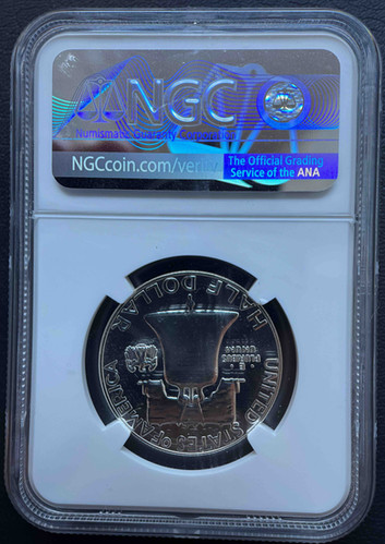 1963年 フランクリン ハーフダラー銀貨 PF68 NGC認定【アメリカ合衆国