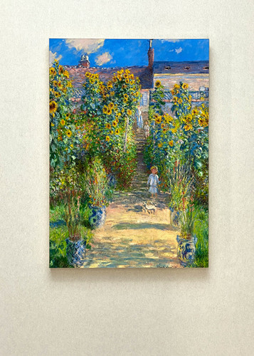 クロード・モネ ジヴェルニー芸術家の庭 素敵なアートパネル 180mm角
