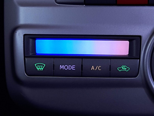 タント L375S エアコンスイッチパネル 7色レインボーLED打ち替え品