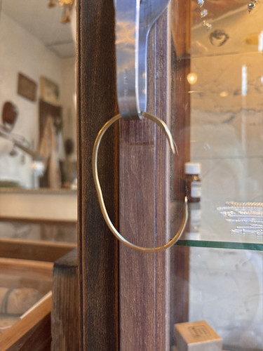 brass thin bangle | frank and easy