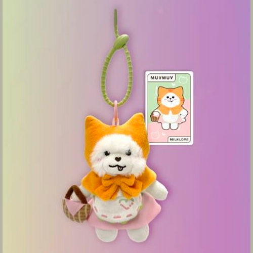 MilkLove - Muvmuv Flora Basket Doll Keychain | Webuybangkok
