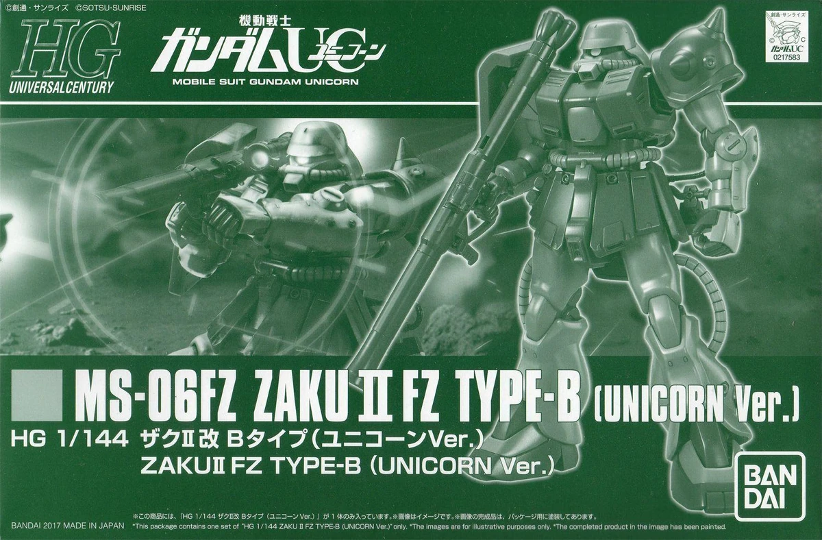 HGUC MS-06FZ Zaku II Kai (Unicorn Ver.) | Gunpla Wiki | Fandom