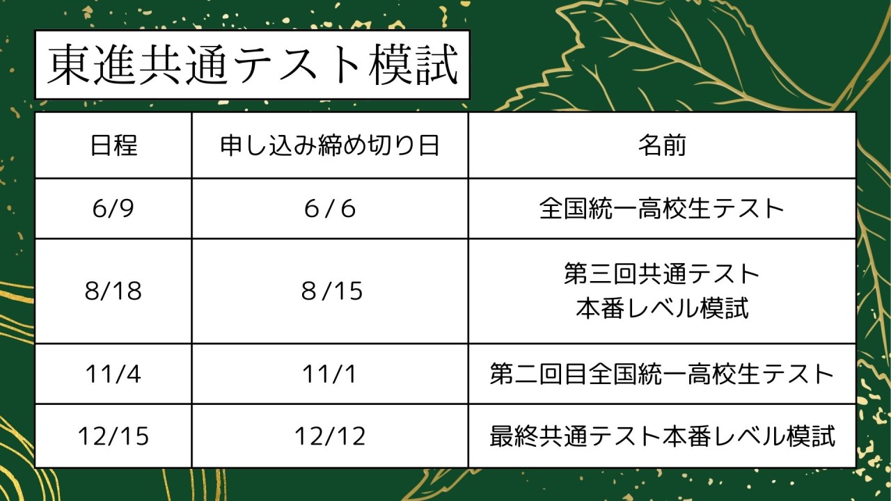 2024年度】大学受験生必見！模試日程まとめ！知っておくべき模試の情報