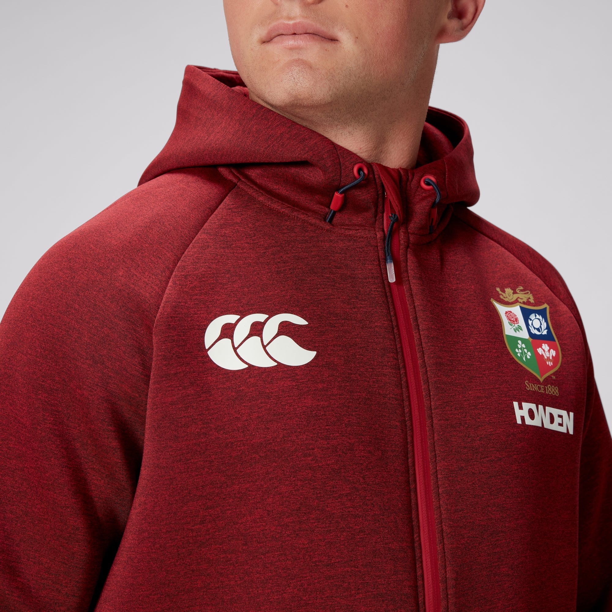 Mens British & Irish Lions Everest Hoody Red | Canterbury