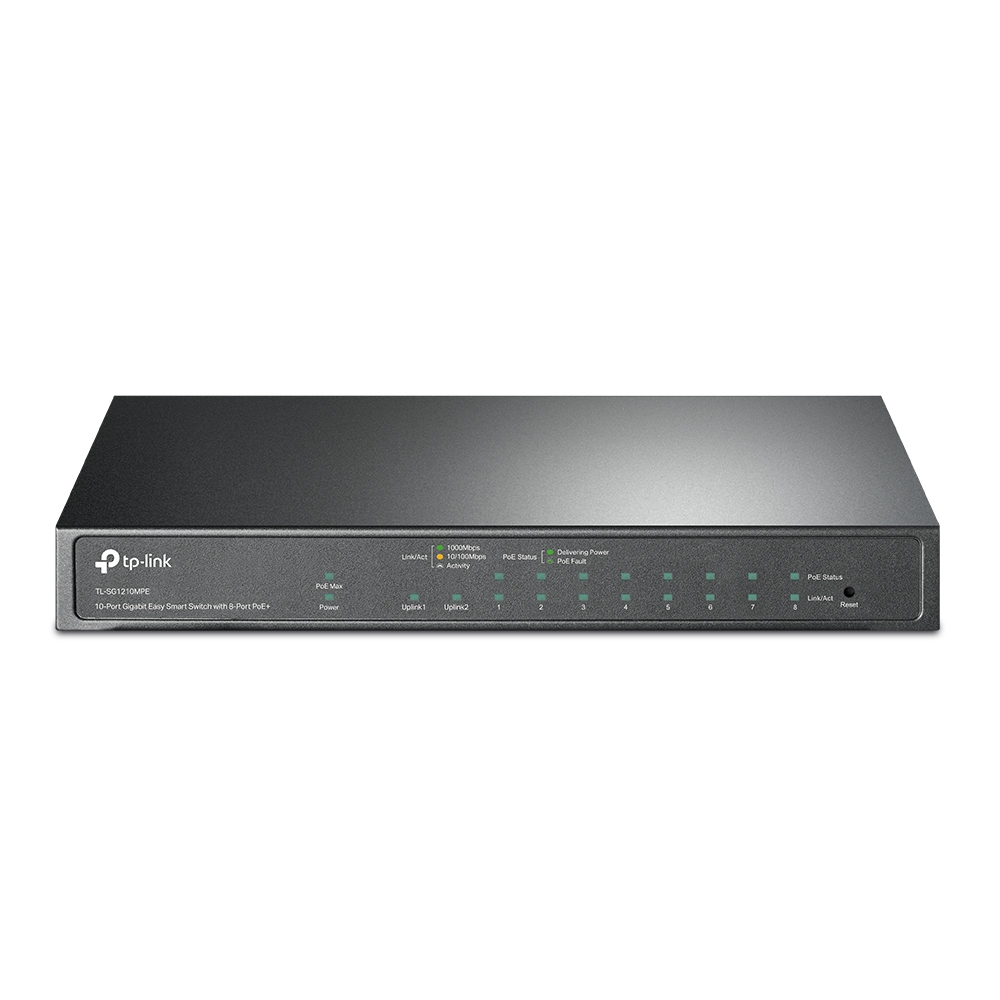 TL-SG1210MPE | 10-Port Gigabit Easy Smart Switch with 8-Port PoE+