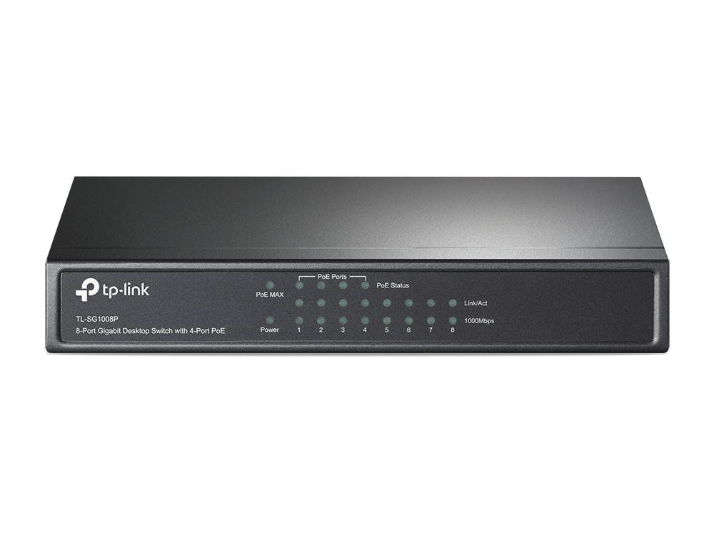 TL-SG1008P | 8-Port Gigabit Desktop Switch with 4-Port PoE | TP-Link