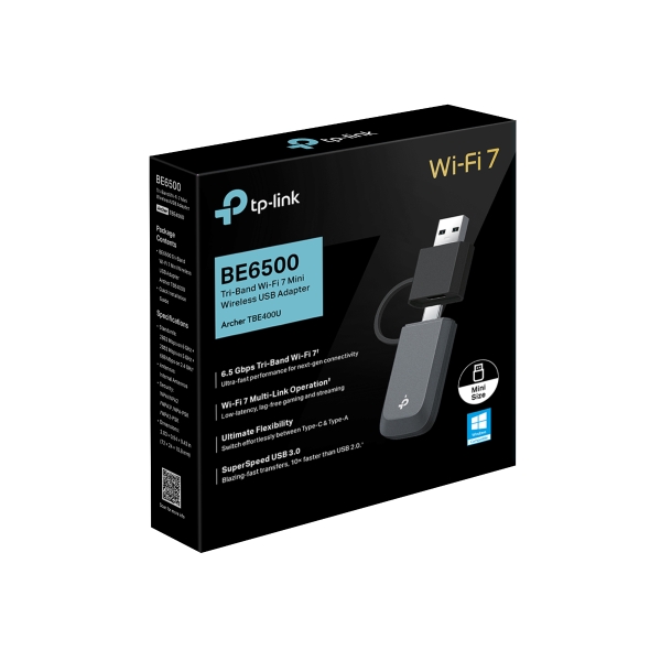 Archer TBE400U | BE6500 Tri-Band Wi-Fi 7 Mini Wireless USB Adapter