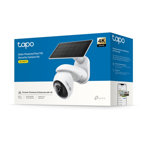 Tapo C660 KIT | Solar-Powered Pan/Tilt Security Camera Kit | TP-Link