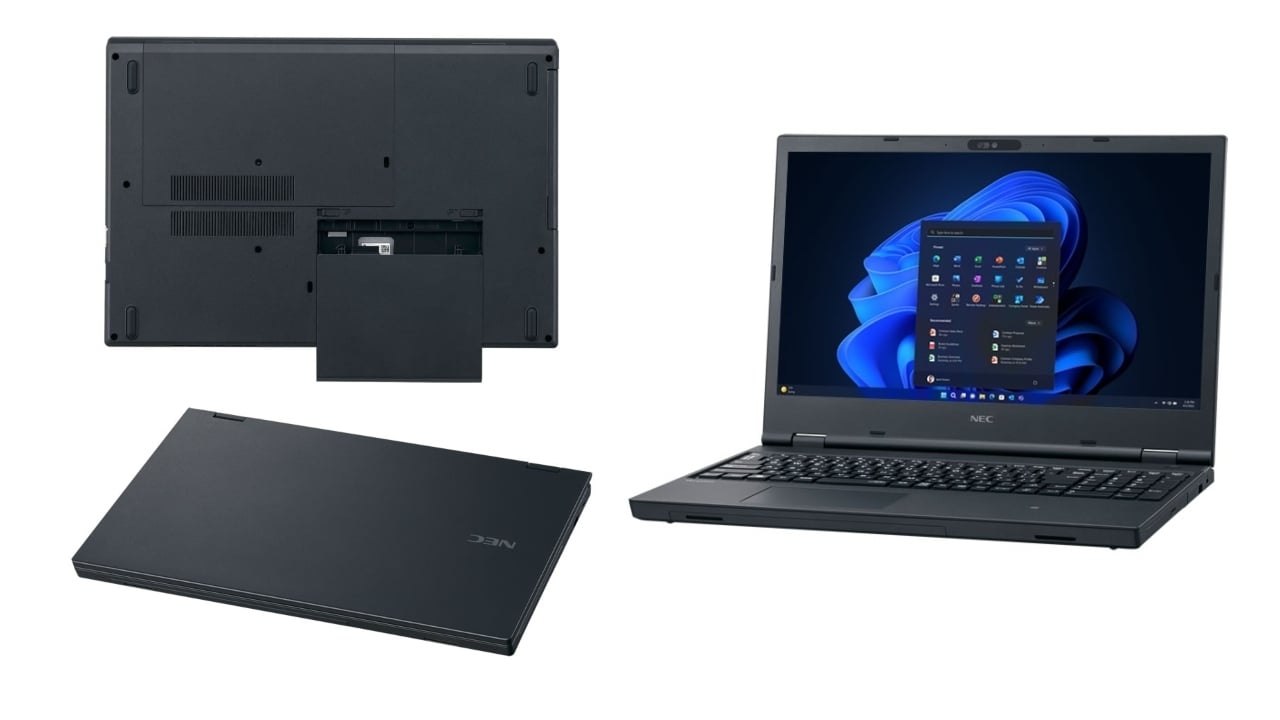 NEC's new VersaPro laptop is a blast from the past, it's got a DVD
