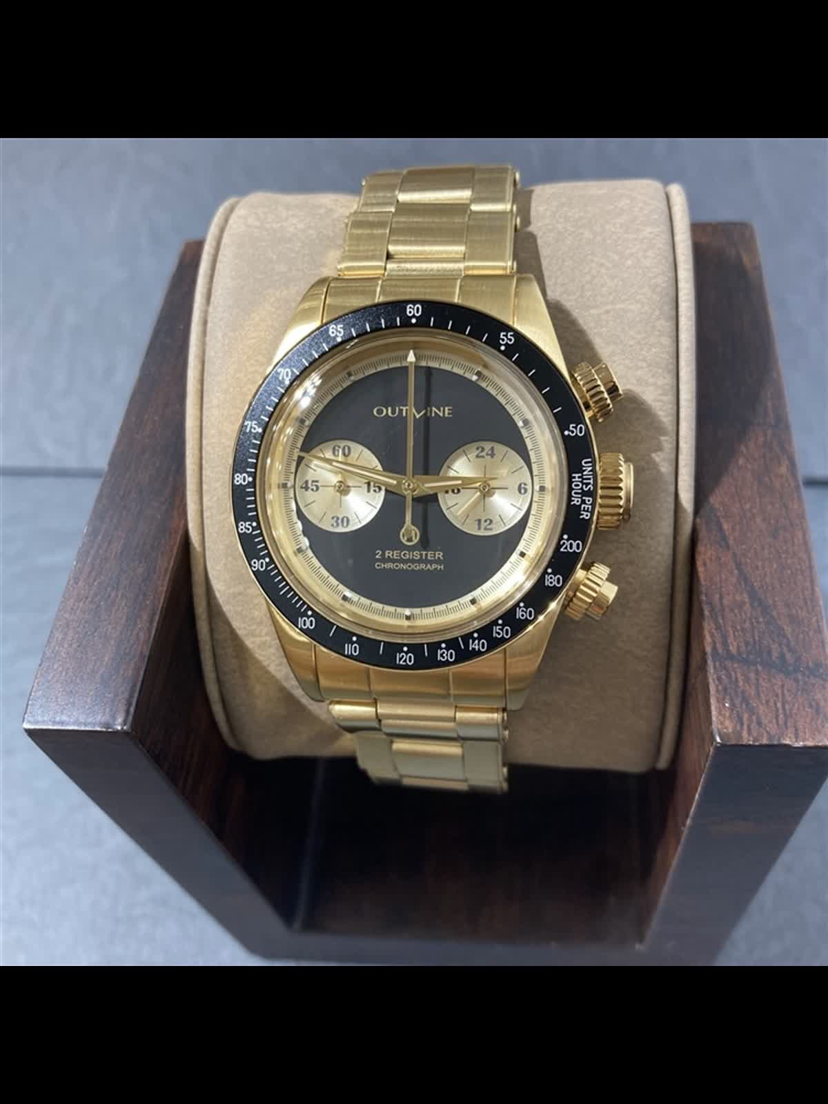 100本限定！】OUTLINE×TiCTACコラボ・ゴールドの2レジスタークロノ