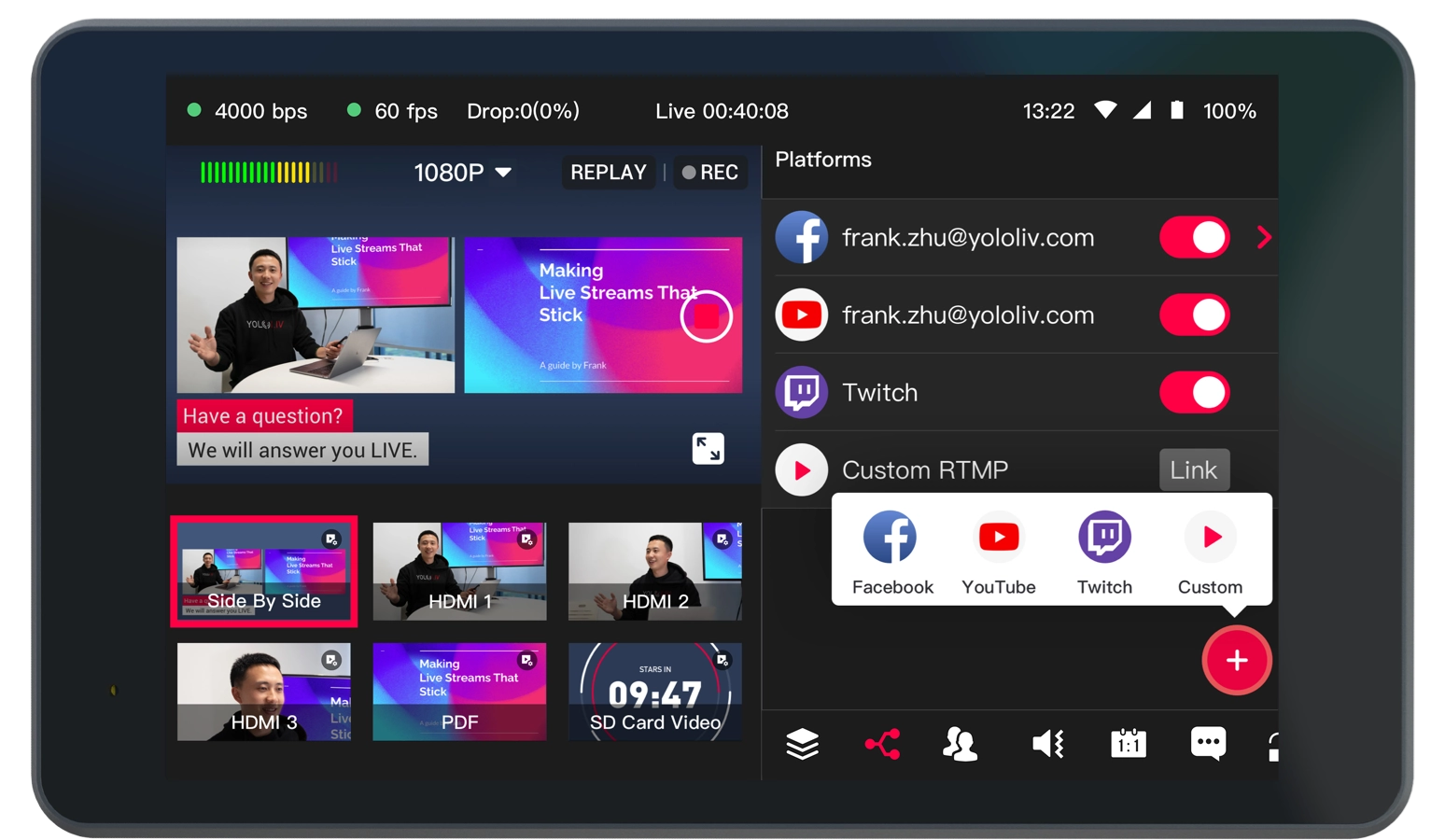 YoloBox Pro: Multi-Cam All-In-One Live Video Productin System