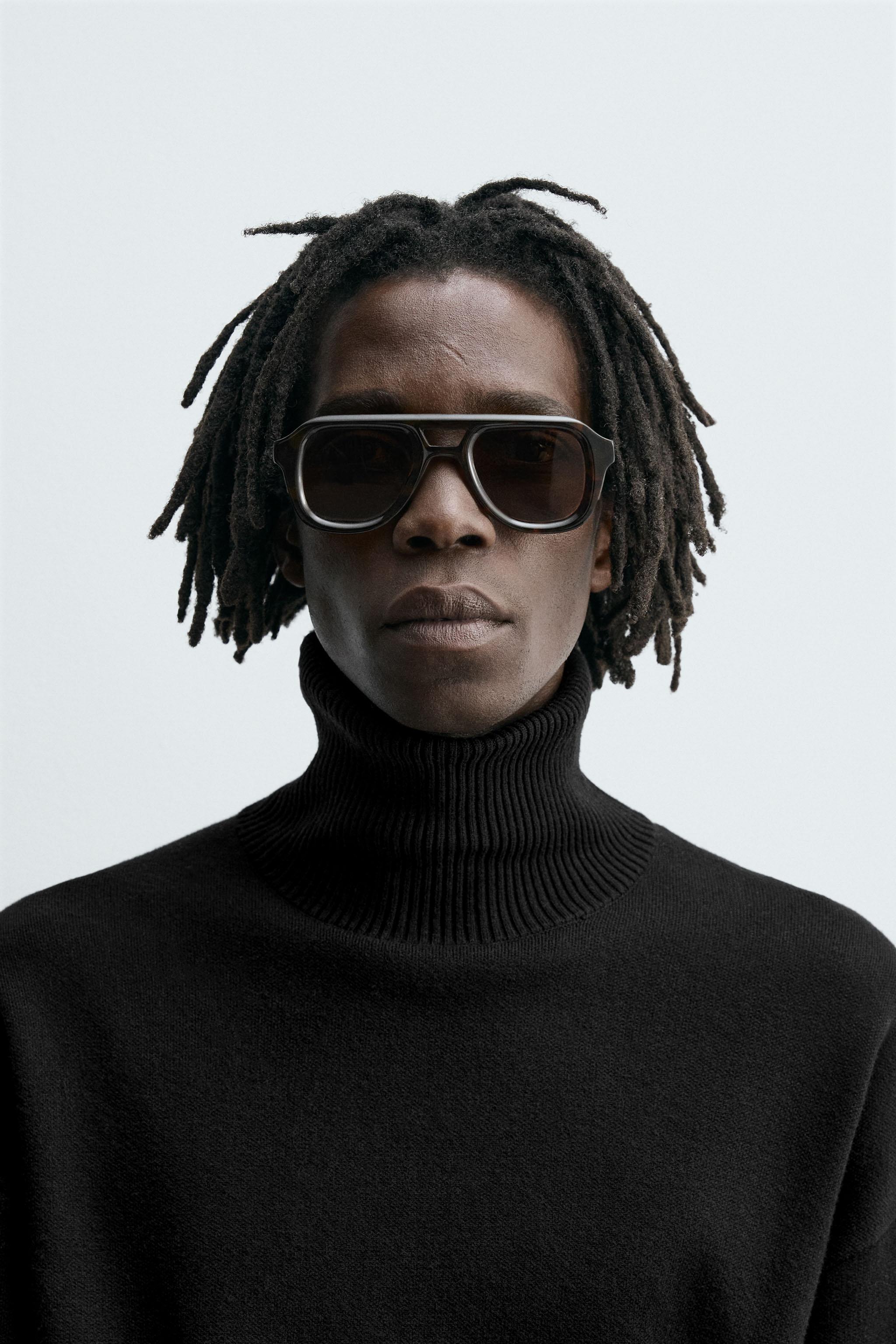 オーバルサングラス - ブラウン | ZARA Japan / 日本