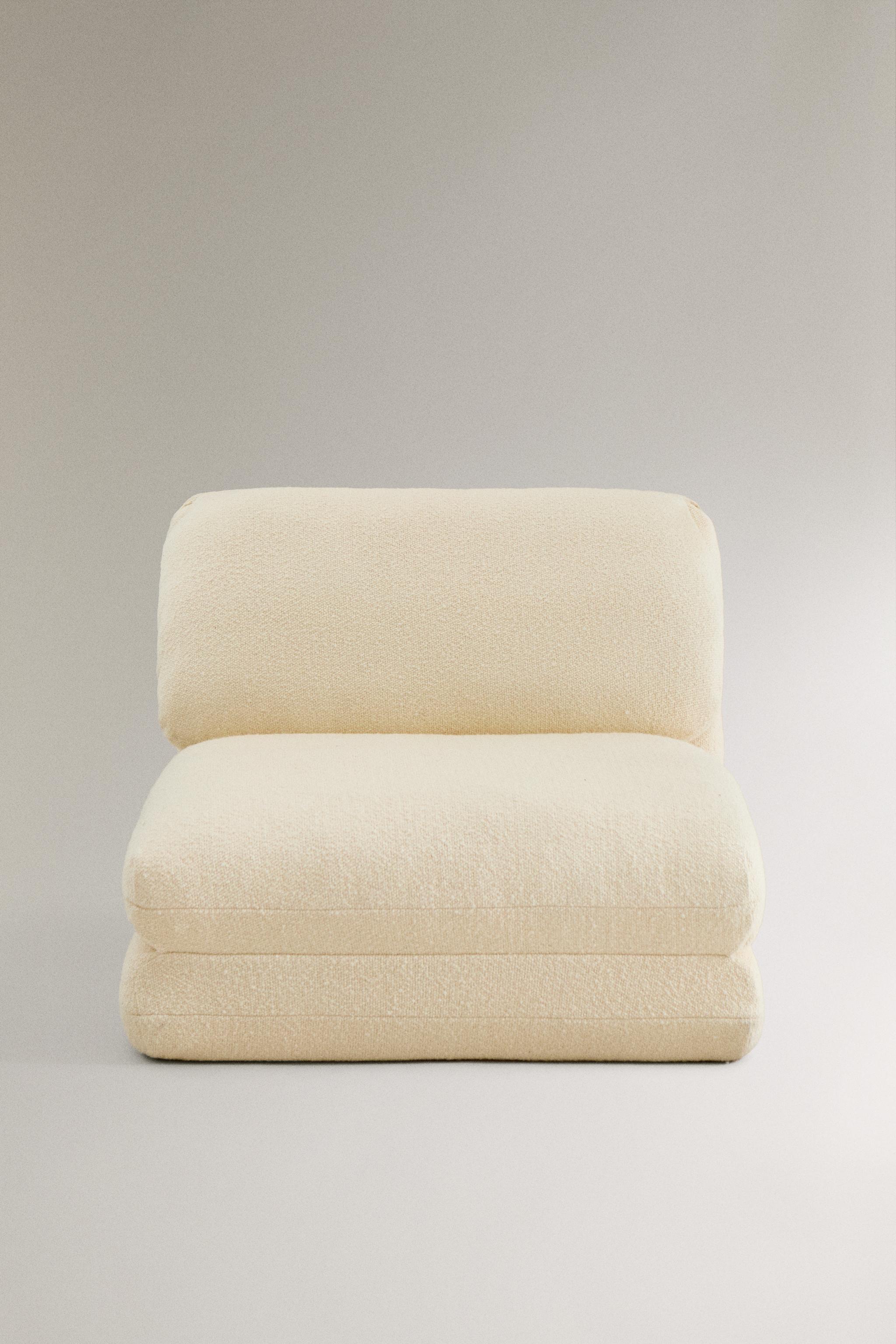 ブークレ シングル フォールディング アームチェア - エクリュ | ZARA