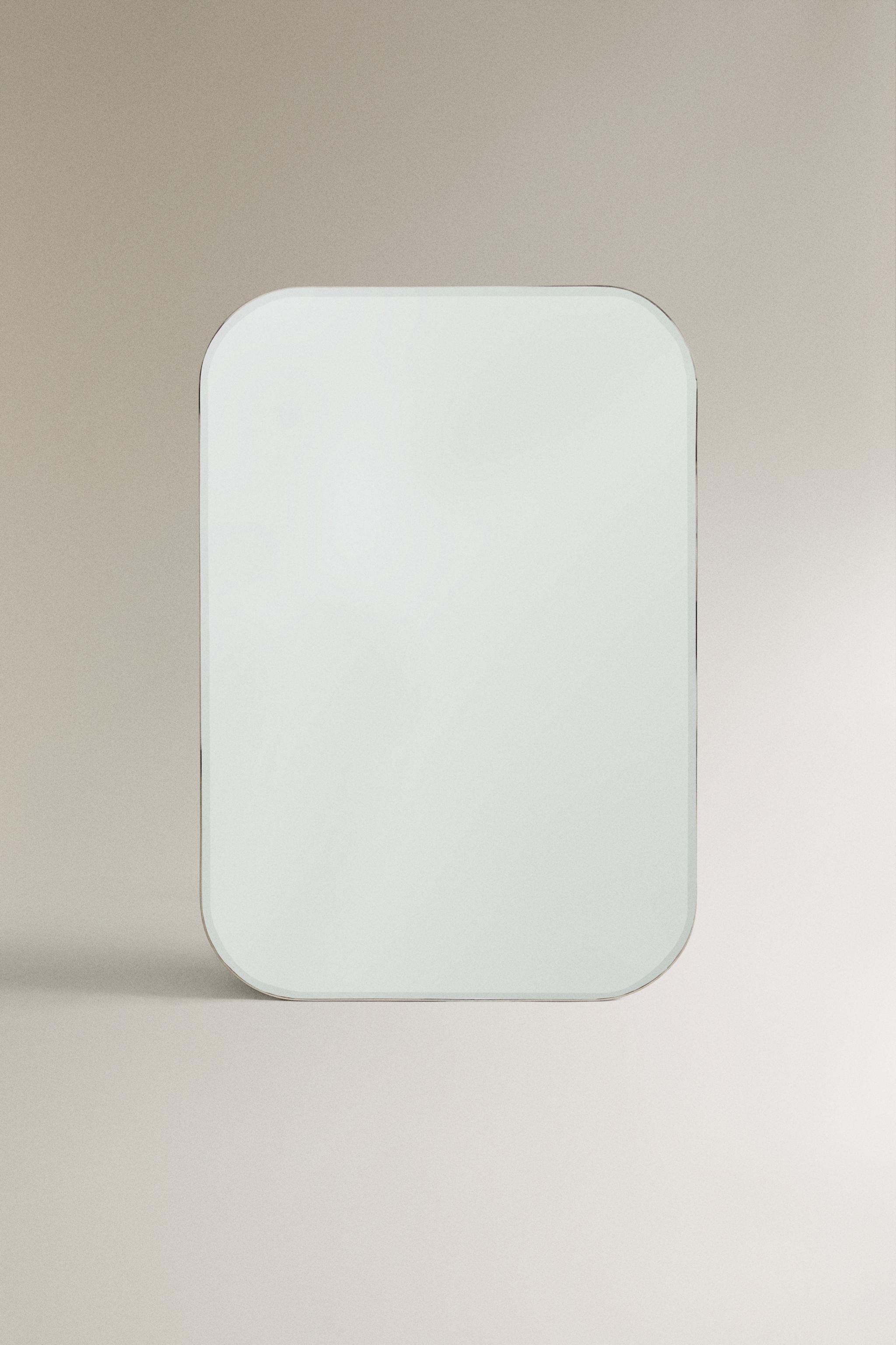 ラウンドエッジ ウォールミラーフィニッシュ - マットシルバー | ZARA