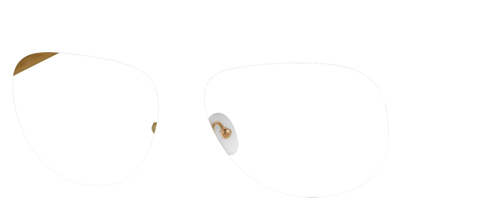 Gold Oh Hey There Glasses #1125921 | Zenni Optical