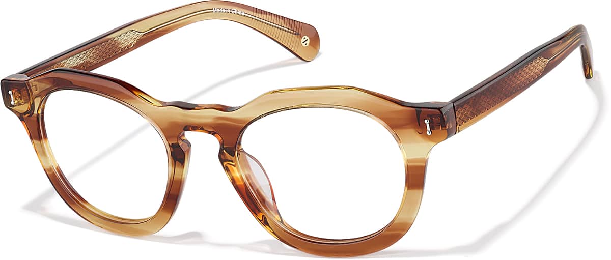 Brown Horn Show Stopper #4479915 | Zenni Optical