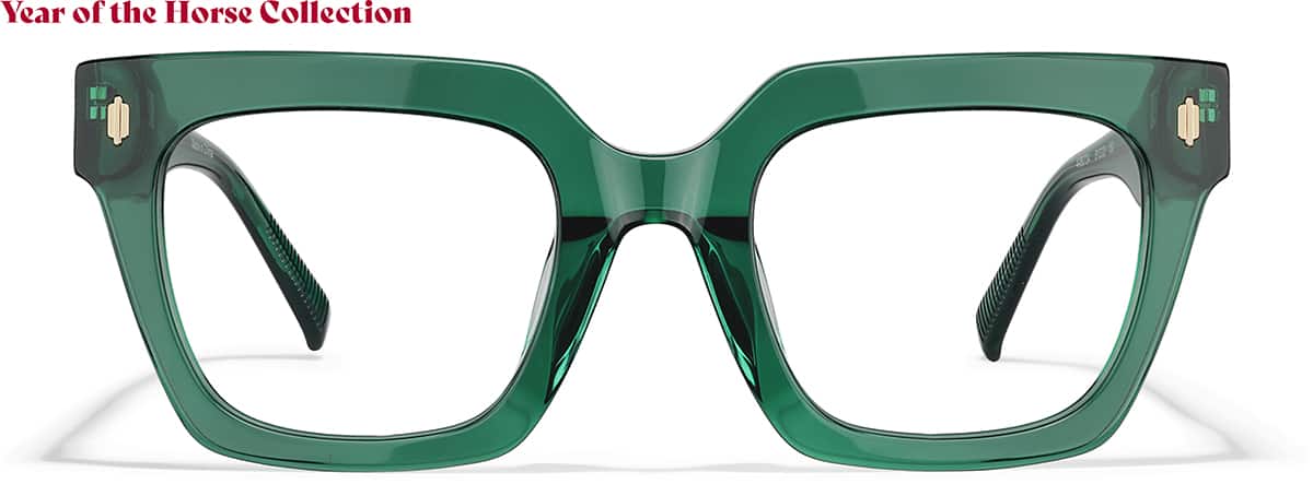 Transparent Green Radiant Stride #4480724 | Zenni Optical