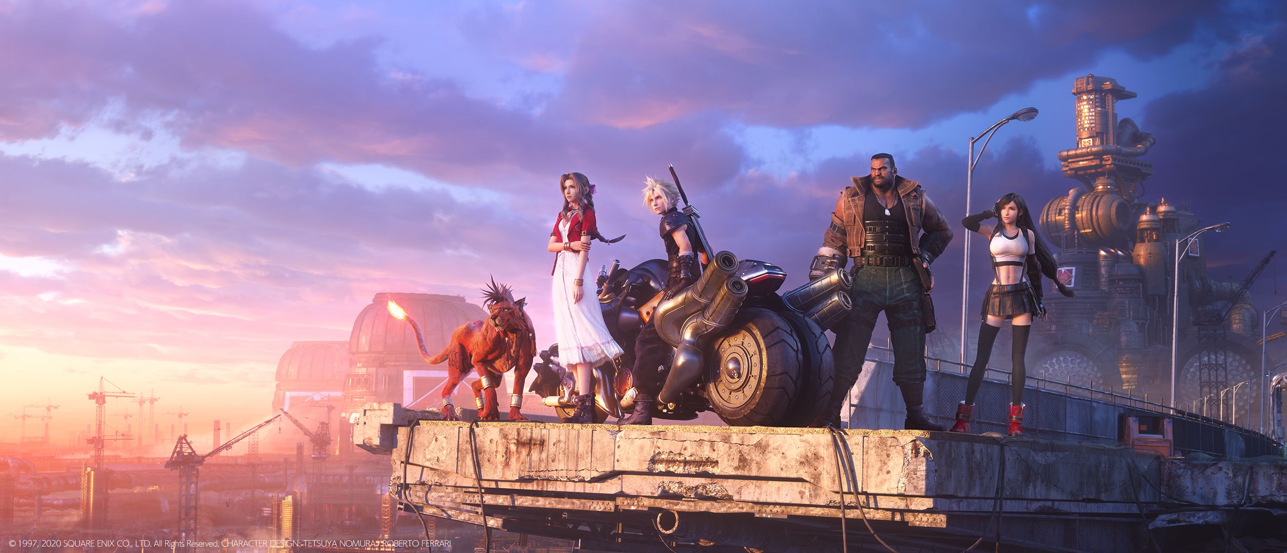 Final Fantasy 7 Remake Artwork Shows the Initial Party Together on