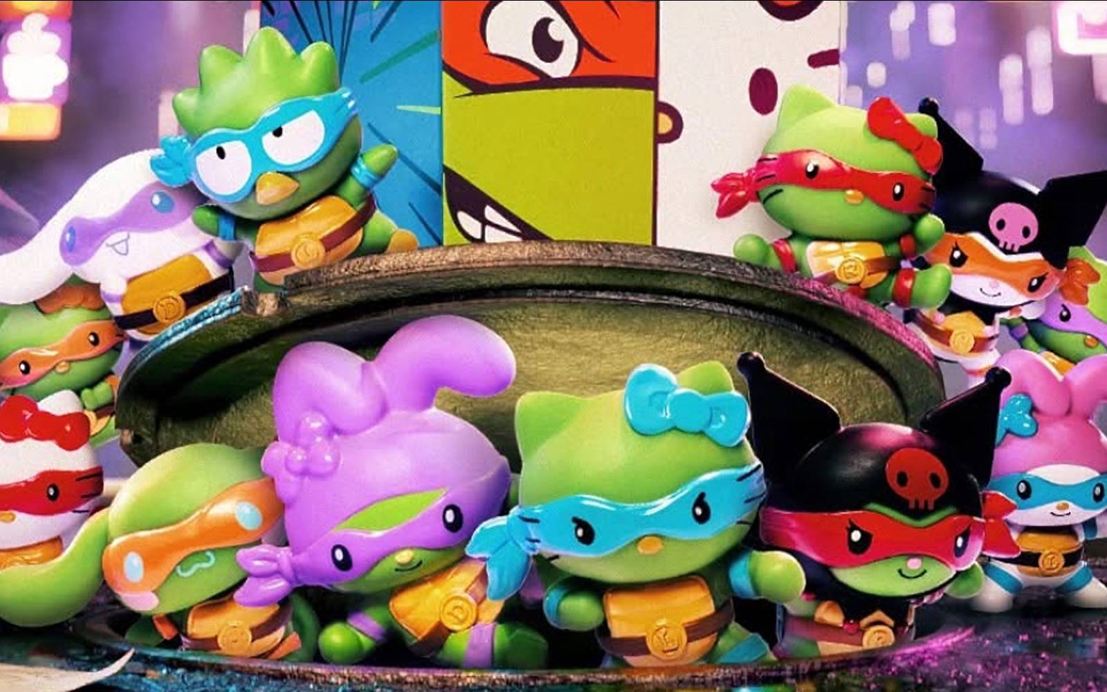 McDonald's Chaotic TMNT x Hello Kitty Toys Are Finally Coming to